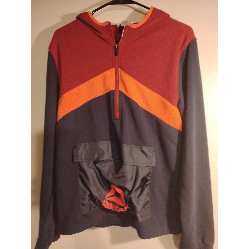Woman's Reebok Vintage Cotton Pullover Sz.18, Xxl, Red,Blue,Orange,Gray Sleeved - Picture 8 of 9